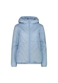 Damska kurtka z kapturem CMP. Typ kołnierza: kaptur. Kolor: szary, niebieski, wielokolorowy. Materiał: puch #1