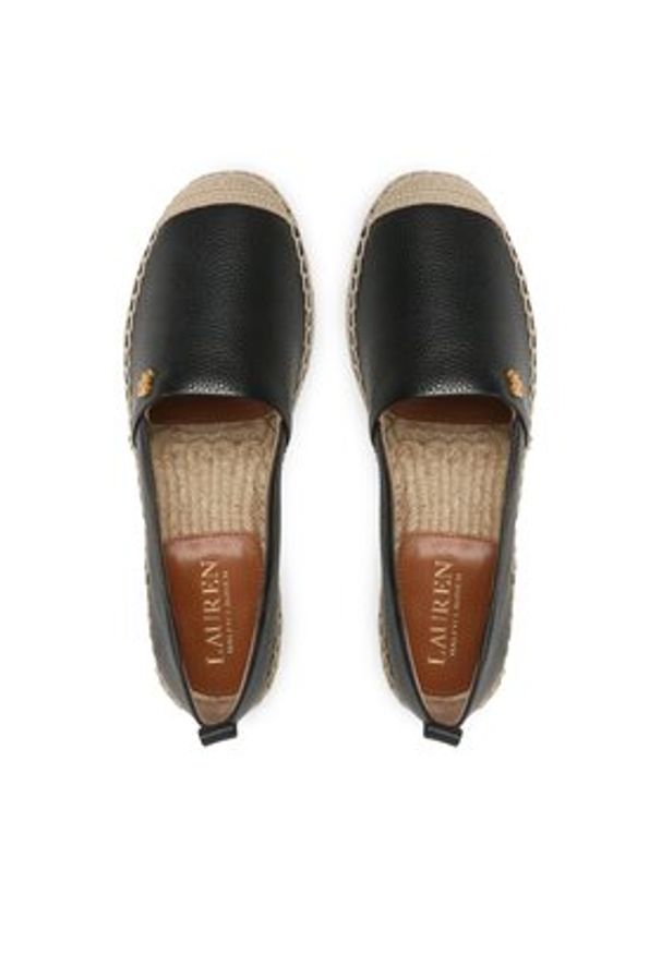 Lauren Ralph Lauren Espadryle Cameryn IV 802905304001 Czarny. Kolor: czarny. Materiał: skóra