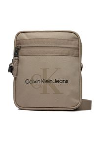 Saszetka Calvin Klein Jeans. Kolor: beżowy