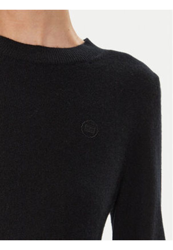 TOMMY HILFIGER - Tommy Hilfiger Sweter WW0WW43202 Czarny Regular Fit. Kolor: czarny. Materiał: kaszmir