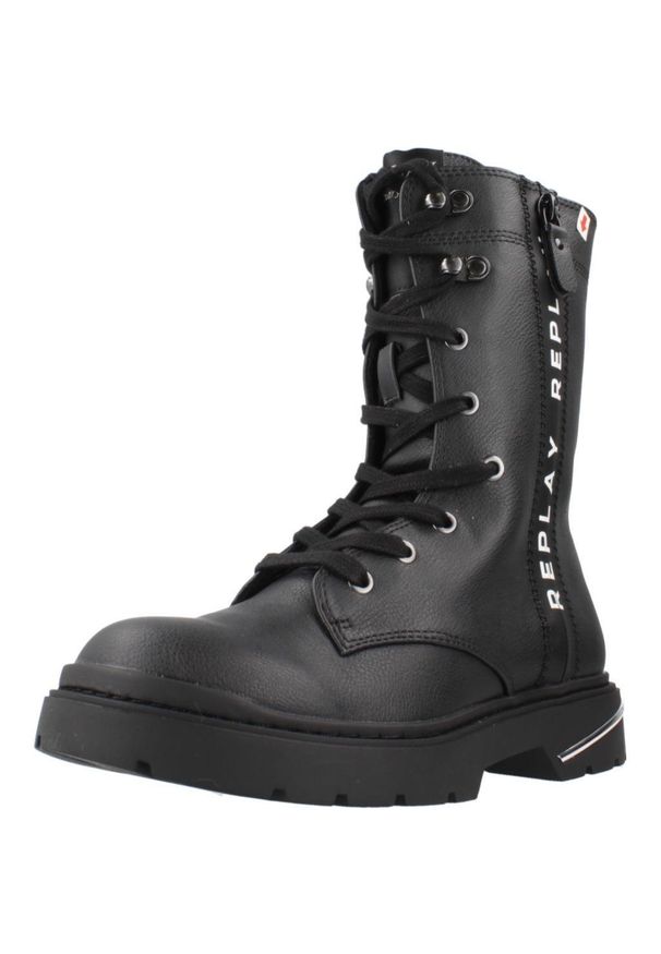 Replay - Buty REPLAY JL170034S Czarny. Kolor: czarny. Materiał: syntetyk, tkanina. Styl: sportowy. Sport: turystyka piesza