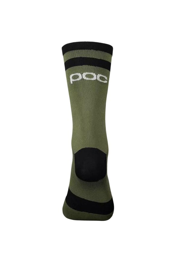 Skarpety rowerowe POC Lure MTB Long. Kolor: czarny, zielony, wielokolorowy. Materiał: elastan, poliamid. Sport: kolarstwo