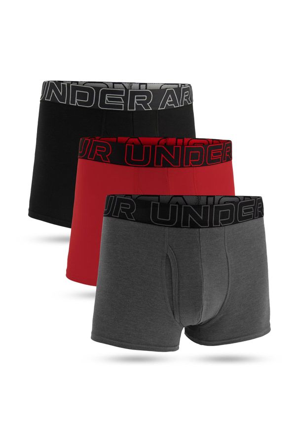 Majtki męskie bokserki sportowe Under Armour Perf Cotton 3-PAK. Kolor: szary. Sport: fitness