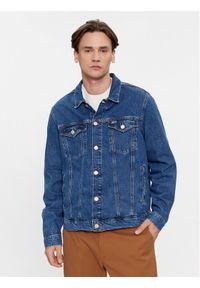 Tommy Jeans Kurtka jeansowa DM0DM17472 Granatowy Regular Fit. Kolor: niebieski. Materiał: jeans, bawełna