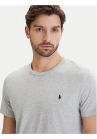 Polo Ralph Lauren T-Shirt 714844756008 Szary Regular Fit. Typ kołnierza: polo. Kolor: szary. Materiał: bawełna #5