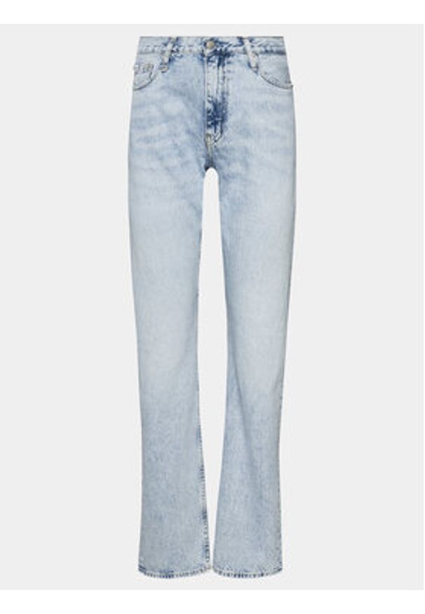 Calvin Klein Jeans Jeansy J20J223302 Niebieski Straight Fit. Kolor: niebieski
