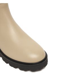 TOMMY HILFIGER - Tommy Hilfiger Sztyblety Lthr Low Chelsea FW0FW08775 Écru. Materiał: skóra #6