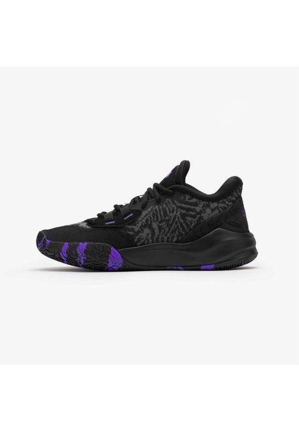 TARMAK - Buty do gry w koszykówkę dla mężczyzn i kobiet Tarmak NBA Lakers Fast 900 Low-1. Kolor: czarny. Sport: koszykówka