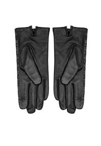 Calvin Klein Rękawiczki Damskie Re-Lock Emb/Deb Leather Gloves K60K611165 Czarny. Kolor: czarny. Materiał: skóra