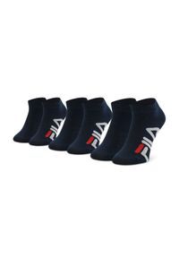 Fila Zestaw 3 par wysokich skarpet dziecięcych Calza Invisibile F8199/3 Granatowy. Kolor: niebieski. Materiał: materiał #1