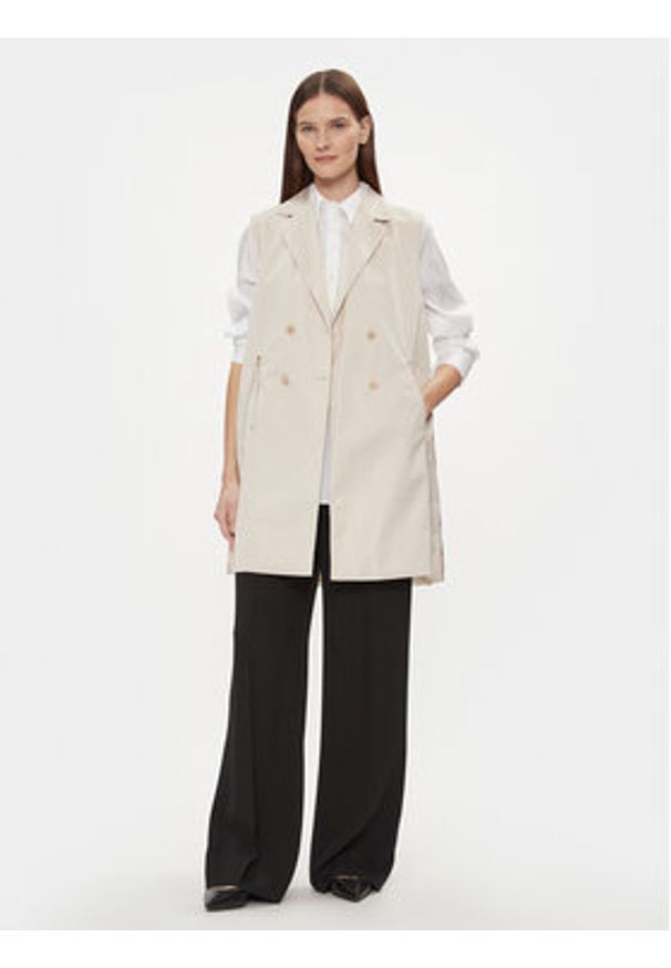 JOOP! Kamizelka 58 JW241V129 30040583 Beżowy Regular Fit. Kolor: beżowy. Materiał: syntetyk