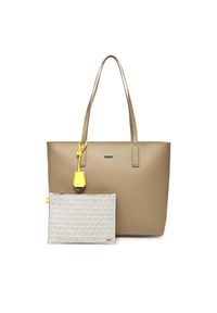 DKNY Torebka R44AYI42 Brązowy. Kolor: brązowy. Materiał: skórzane