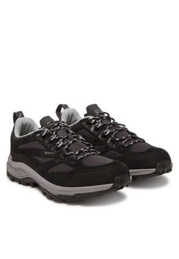 Jack Wolfskin Trekkingi Cyrox Vent Low A64089 Czarny. Kolor: czarny. Materiał: skóra. Sport: turystyka piesza