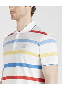 PAUL & SHARK - Koszulka polo w kolorowe pasy. Typ kołnierza: polo. Kolor: czerwony. Materiał: bawełna. Wzór: kolorowy. Styl: wakacyjny, elegancki #6
