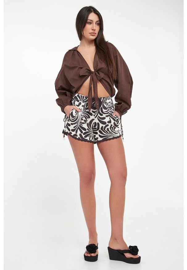 Twinset U&B - Spodenki damskie ze wzorem TWINSET U&B