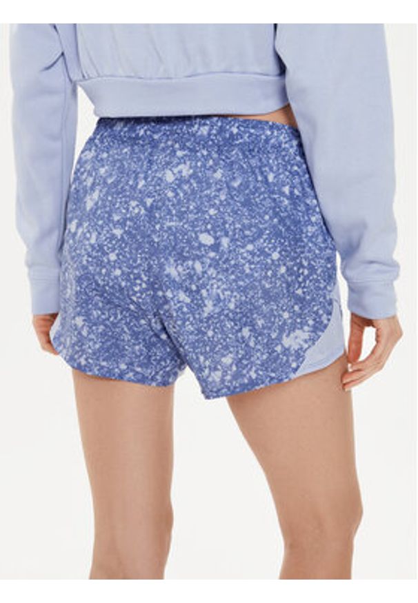 Under Armour Szorty sportowe Ua Fly By Printed Short 1382439-539 Niebieski Loose Fit. Kolor: niebieski. Materiał: syntetyk