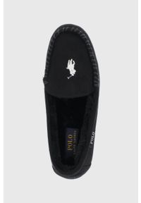Polo Ralph Lauren Kapcie RF102855 kolor czarny. Nosek buta: okrągły. Kolor: czarny. Materiał: guma #4