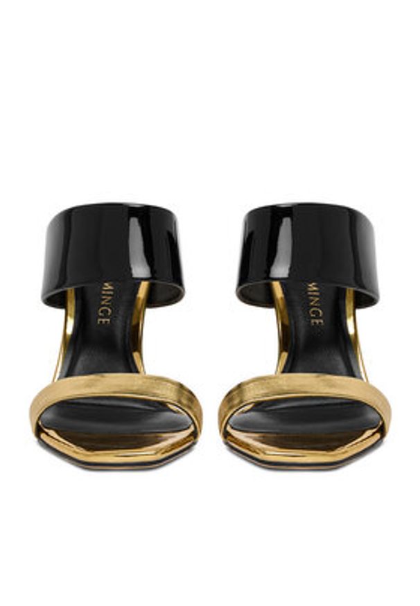 Eva Minge Klapki EO- MIRIAM-LT1916-1 Czarny. Kolor: czarny. Materiał: syntetyk, skóra