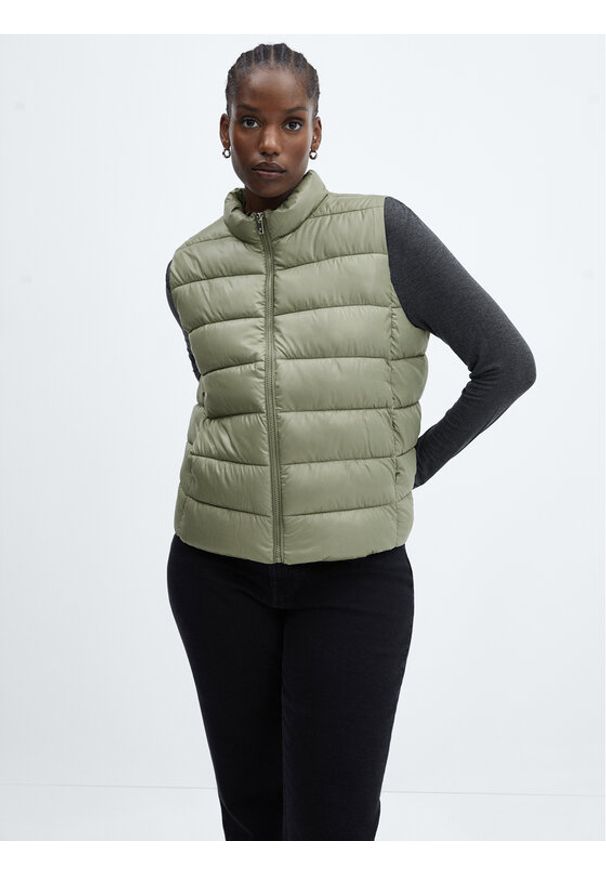 mango - Mango Kamizelka Blanvest 57064386 Zielony Regular Fit. Kolor: zielony. Materiał: syntetyk