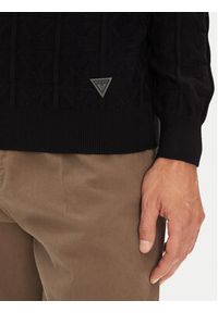 Guess Sweter M5YR07 Z3FC2 Czarny Regular Fit. Kolor: czarny. Materiał: wiskoza #3