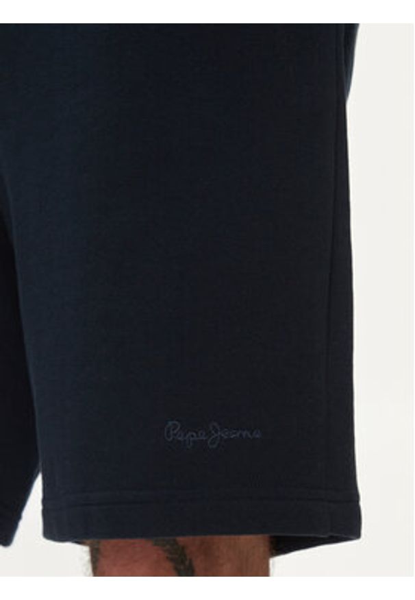 Pepe Jeans Szorty sportowe Joe PM211646 Granatowy Regular Fit. Kolor: niebieski. Materiał: bawełna. Styl: sportowy