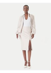 Rinascimento Kurtka z imitacji skóry CFC0127530003 Beżowy Relaxed Fit. Kolor: beżowy. Materiał: skóra #4