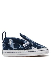 Vans Tenisówki Slip-On V Crib VN000CRUBER1 Niebieski. Zapięcie: bez zapięcia. Kolor: niebieski