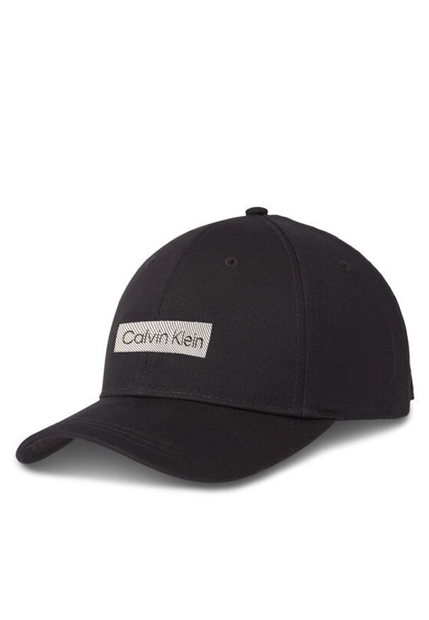 Calvin Klein Czapka z daszkiem Rtw Embroidered Logo K50K511550 Czarny. Kolor: czarny. Materiał: materiał
