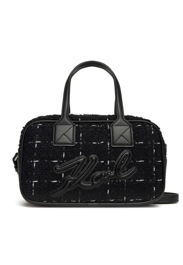 Karl Lagerfeld - KARL LAGERFELD Torebka A4W30259 Czarny. Kolor: czarny. Materiał: skórzane