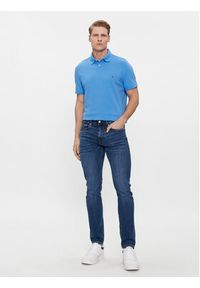 TOMMY HILFIGER - Tommy Hilfiger Polo 1985 MW0MW17770 Niebieski Regular Fit. Typ kołnierza: polo. Kolor: niebieski. Materiał: bawełna #3