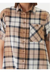 Barbour Koszula Fern LSH1744BR37 Beżowy Regular Fit. Kolor: beżowy. Materiał: syntetyk #4