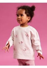 Sinsay - Koszulka z długimi rękawami - kremowy. Kolor: kremowy. Długość rękawa: długi rękaw. Długość: długie #1