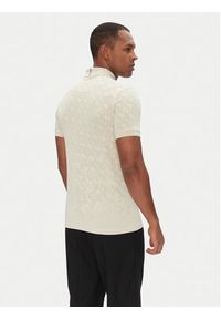 BOSS Polo Philix Toc Jq 50538106 Beżowy Slim Fit. Typ kołnierza: polo. Kolor: beżowy. Materiał: syntetyk