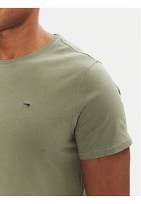 Tommy Jeans T-Shirt DM0DM04411 Zielony Slim Fit. Kolor: zielony. Materiał: bawełna #4