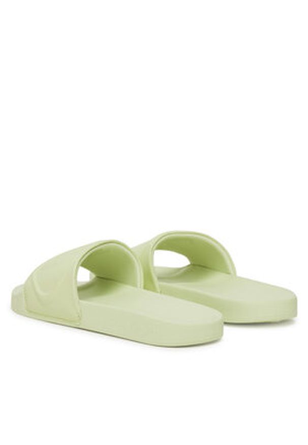 Calvin Klein Jeans Klapki Slide Pu Hf Mg YW0YW01879 Zielony. Kolor: zielony. Materiał: skóra