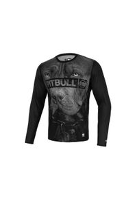 PITBULL - Longsleeve męski Pitbull Mesh Performance Pro plus Born in 1989. Kolor: czarny. Materiał: mesh. Długość rękawa: długi rękaw #1