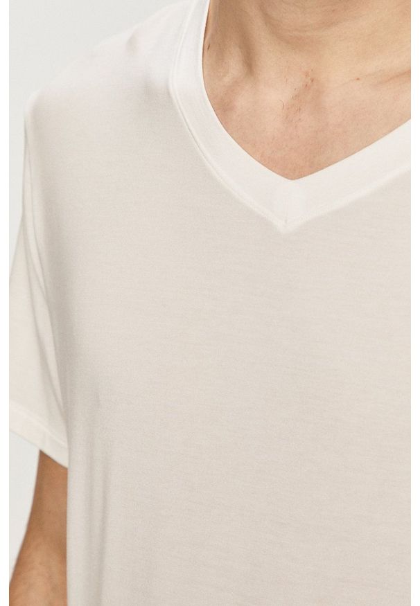 Ted Baker - T-shirt (2-pack). Okazja: na co dzień. Kolor: biały. Materiał: dzianina. Wzór: gładki. Styl: casual