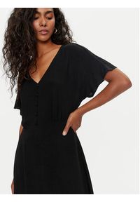 Vila Sukienka codzienna Moashly 14089472 Czarny Loose Fit. Okazja: na co dzień. Kolor: czarny. Materiał: wiskoza. Typ sukienki: proste. Styl: casual #4