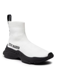 Sneakersy Steve Madden Master SM11001442-04004-148 White/Black. Kolor: biały. Materiał: materiał #1
