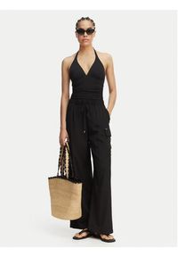 Liu Jo Beachwear Spodnie materiałowe VA6034 T2920 Czarny Relaxed Fit. Kolor: czarny. Materiał: syntetyk #3