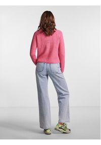 Pieces Sweter 17098262 Różowy Regular Fit. Kolor: różowy. Materiał: syntetyk