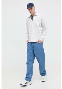 Hollister Co. bluza męska kolor szary melanżowa. Kolor: szary. Długość: krótkie. Wzór: melanż #5