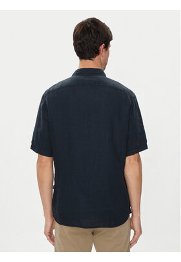 BOSS - Boss Koszula Rash_2 50489345 Granatowy Regular Fit. Kolor: niebieski. Materiał: len