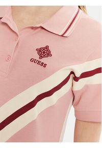Guess Sukienka codzienna V5RK00 KCOK1 Różowy Regular Fit. Okazja: na co dzień. Kolor: różowy. Materiał: bawełna. Typ sukienki: proste. Styl: casual #4