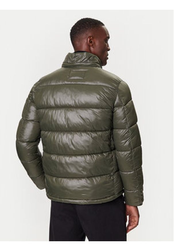 Karl Lagerfeld - KARL LAGERFELD Kurtka zimowa 505022554590 Zielony Regular Fit. Typ kołnierza: dekolt w karo. Kolor: zielony. Materiał: syntetyk. Sezon: zima