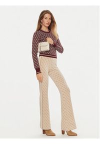 Guess Sweter Lise W4BR21 Z37K0 Bordowy Slim Fit. Kolor: czerwony. Materiał: syntetyk, wiskoza #4