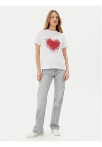 Pieces T-Shirt Maria 17155082 Biały Relaxed Fit. Kolor: biały. Materiał: bawełna #6