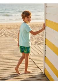 Sinsay - Wzorzyste kąpielówki - zielony. Kolor: zielony #1