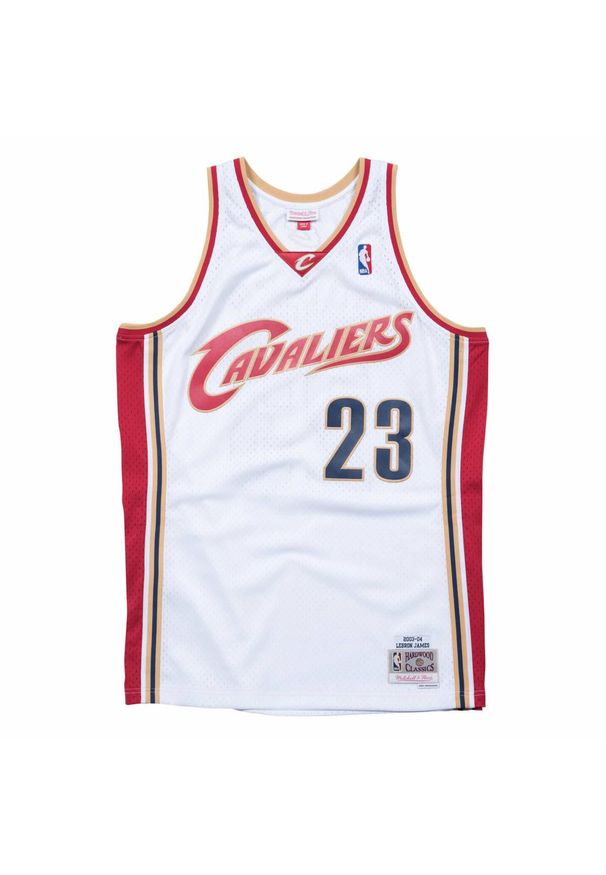 Mitchell & Ness - Koszulka Mitchell&Ness NBA LeBron James - SMJYCP19209-CCAWHIT03LJA. Kolor: biały. Sport: koszykówka