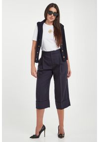 Elisabetta Franchi - T-shirt damski z logo ELISABETTA FRANCHI #4